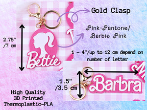 Barbie name plate hot sale